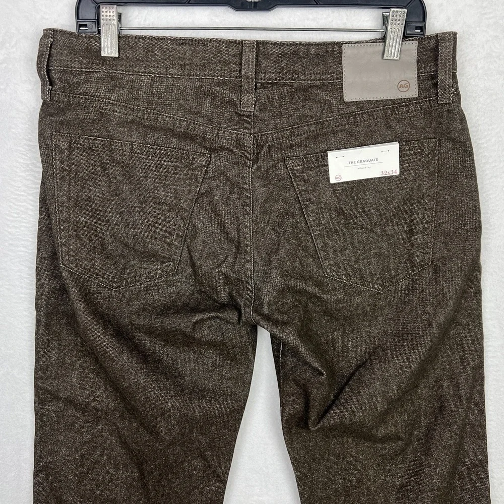 Adriano‎ Goldschmied Graduate Jeans Mens 32x34 New Tailored Leg Brown Straight